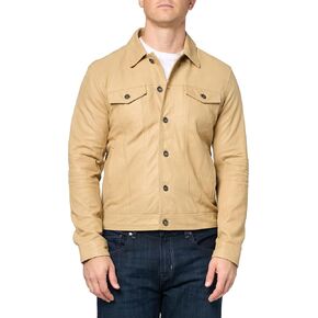 John Varvatos Men's Andrew Leather Jacket