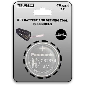 Tesla Model X Key Fob Battery Replacement Original OEM CR2354 (with Opening Tool Included)