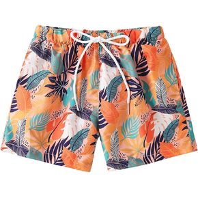 Boys Swim Trunks Quick Dry Swim Board Shorts Toddler Beach Lightweight Swimsuit Bottom for Kids 2-8Y