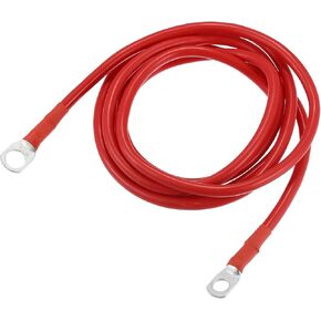 Car Marine Battery Inverter Cable 8 AWG 5/16 "-3/8" 6ft verust | بطارية النحاس سلك أحمر 1 PCS