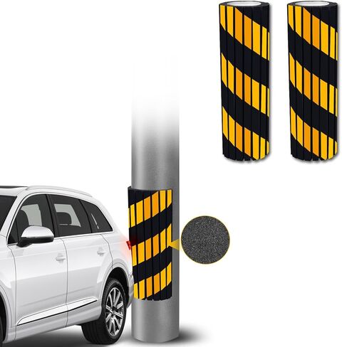 واقي جدار الجراج DGSL ， 2pcs حارس جدار الرغوة لارتداد مواقف السيارات - حراس المصد العاكس الجدار ، مصدات المرآب لحافة ركن السيارة وحراس الزاوية (أصفر+أسود) in Kuwait