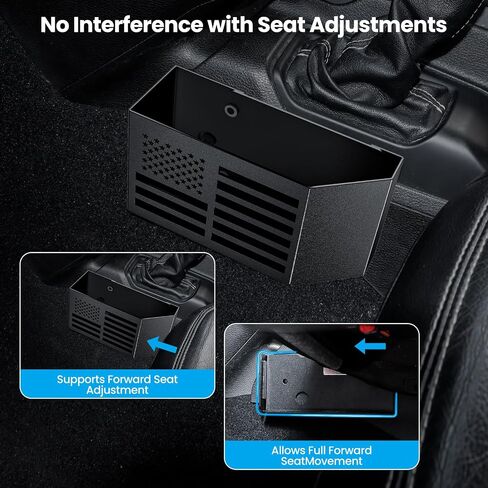 Upgraded Metal Magnetic Center Console Organizer for Jeep Wrangler JL/JLU/4XE 2018-2025 & Gladiator JT 2025 2024 2023-2020 Accessories, Gear Shift Side Storage Box Tray,Flag (Not for JK/JKU) in Saudi Arabia