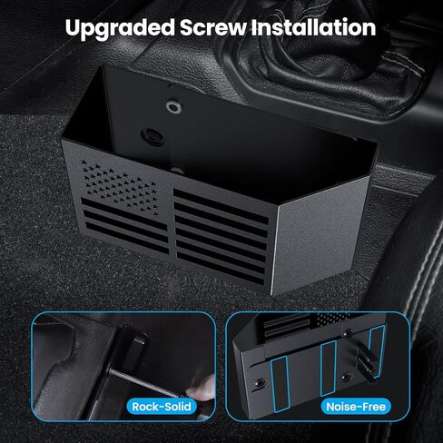 Upgraded Metal Magnetic Center Console Organizer for Jeep Wrangler JL/JLU/4XE 2018-2025 & Gladiator JT 2025 2024 2023-2020 Accessories, Gear Shift Side Storage Box Tray,Flag (Not for JK/JKU) in Saudi Arabia
