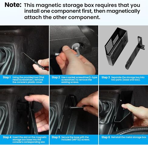 Upgraded Metal Magnetic Center Console Organizer for Jeep Wrangler JL/JLU/4XE 2018-2025 & Gladiator JT 2025 2024 2023-2020 Accessories, Gear Shift Side Storage Box Tray,Flag (Not for JK/JKU) in Saudi Arabia