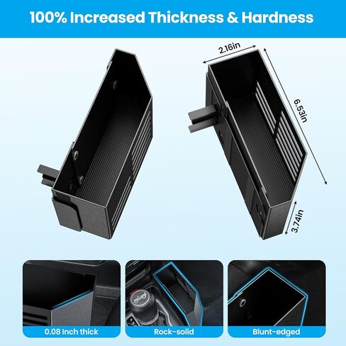 Upgraded Metal Magnetic Center Console Organizer for Jeep Wrangler JL/JLU/4XE 2018-2025 & Gladiator JT 2025 2024 2023-2020 Accessories, Gear Shift Side Storage Box Tray,Flag (Not for JK/JKU) in Saudi Arabia