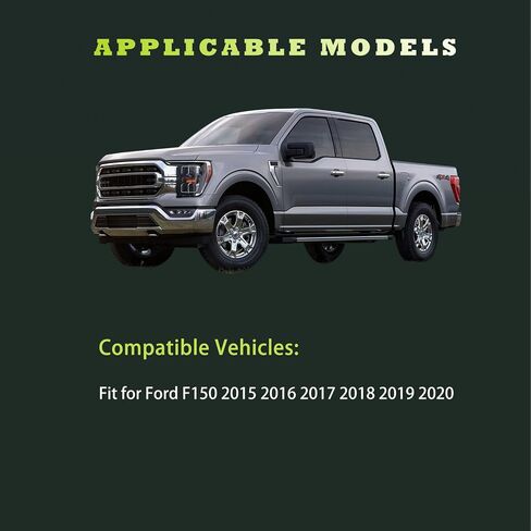 أدوات استبدال غطاء ذراع الأبواب مع Ford F150 2015 2016 2017 2018 2019 2020 يحل محل FL3B 1504604 AA (يسار الأسلحة (أسود)) in Kuwait