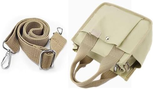 Small Canvas Tote Bag with Zipper, Canvas Multi-Pocket Crossbody Bag Purse Top Handle Satchel Handbags in Kuwait