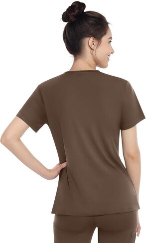 قمم فرك V -tele للسيدات - أعلى موحد للتمريض مع جيوب ، مقاومة التجاعيد والتنفس in Kuwait