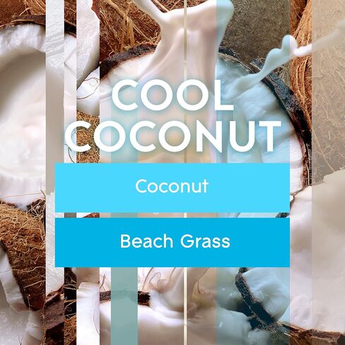 Glade Candles, Cool Coconut Limited Edition, Fragrance Infused with Essential Oils, 8.16 oz Total, 2 Pack in Saudi Arabia