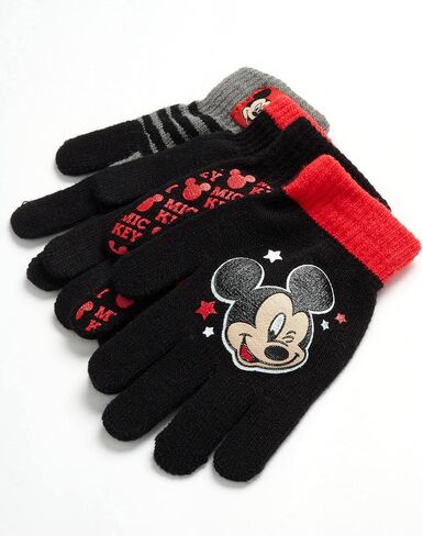 Disney boys Boys 4 Pack Mitten Or Glove Mickey Mouse, Cars Lighting Mcqueen (Toddler/Little Boys) in Kuwait