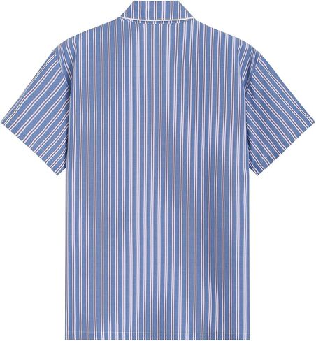 Latuza Men's Cotton Button Up Sleep Shirt with Pockets in Saudi Arabia