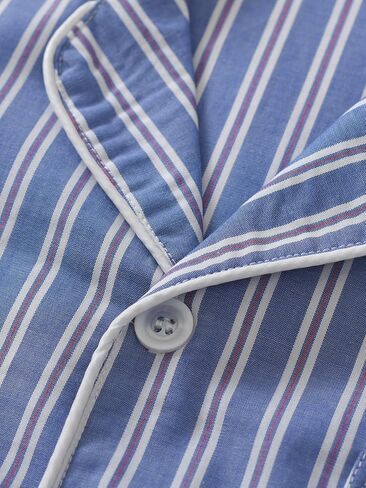 Latuza Men's Cotton Button Up Sleep Shirt with Pockets in Saudi Arabia
