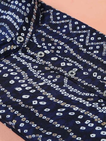 Filori Studio - Men's Printed Festive Motifs Long Kurta (Kurta Only) in Kuwait