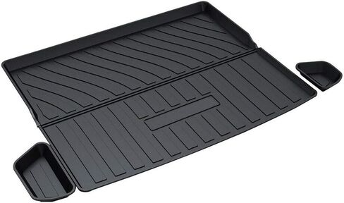 Cherokee Cargo Liners - All-Weather Protection Rear Cargo Trunk Tray Floor Mats Compatible with 2014-2018 Jeep Cherokee, 3D Modeling Waterproof Durable Odorless Black TPO Accessories Custom-Fit in Saudi Arabia