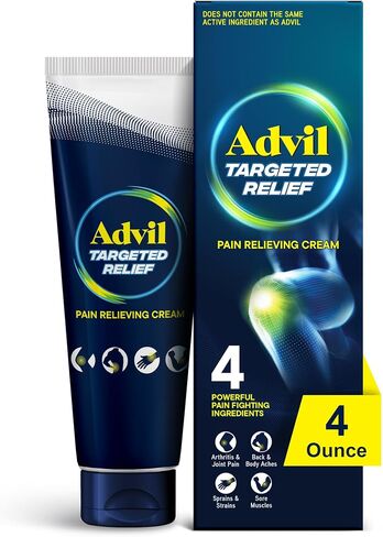 كريم تخفيف الآلام المستهدف من Advil، ما يصل إلى 8 ساعات من التخفيف القوي لآلام المفاصل وآلام أسفل الظهر وآلام العضلات - 4 أونصة in Kuwait