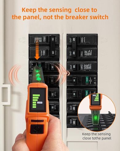 Circuit Breaker Finder & GFCI Outlet Tester with Digital LCD Display, 90-135V Electrical Circuit Tracer Tool for Electricians/DIY – Lightweight (Includes Batteries & Carrying Case) in Saudi Arabia