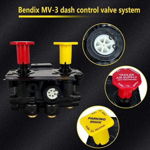 K035691 MV-3 ​​Air Brake Manifold Mifold Dash Valve Fit for Freightliner Mack Volvo International Semi Trucks Trailers 5001231 745K035691 BWK035691 in Kuwait