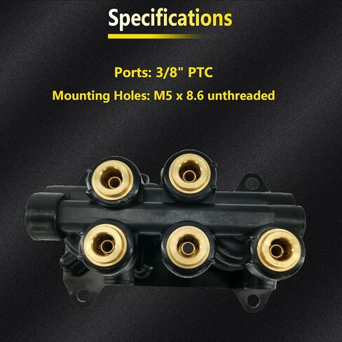 K035691 MV-3 Air Brake Manifold Control Dash Valve Fit For Freightliner Mack Volvo International Semi Trucks Trailers 5001231 745K035691 BWK035691 in Kuwait