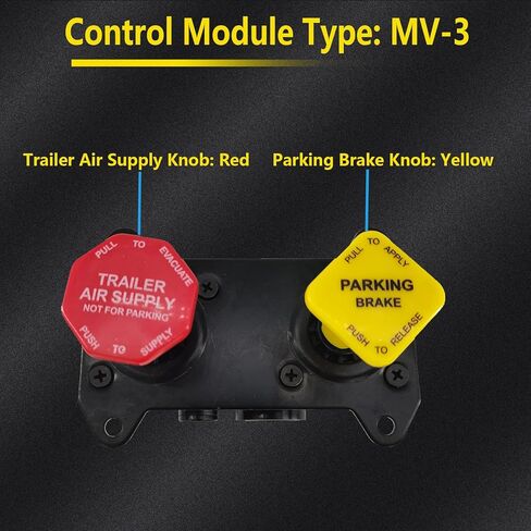 K035691 MV-3 Air Brake Manifold Control Dash Valve Fit For Freightliner Mack Volvo International Semi Trucks Trailers 5001231 745K035691 BWK035691 in Kuwait