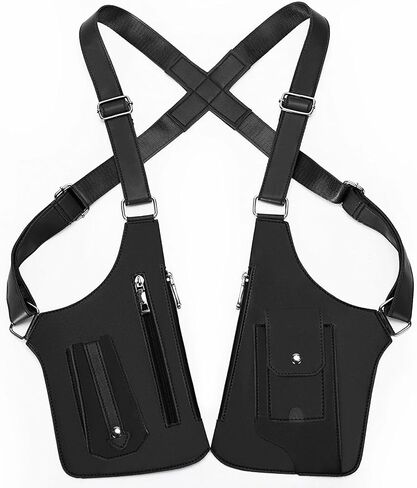 حقيبة الإبط مزدوجة الكتف ، مضادة للسرقة مخفية تحت سوار المحفظة الحافظة الجيب الحافظة الهاتف أوقات الفراغ مزدوجة الكتف in Kuwait