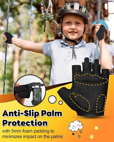 Rigwarl Kids Bike Bike Gloves for Age 2-9 ، Hloves Hloves Kids With Motective Detract in Kuwait