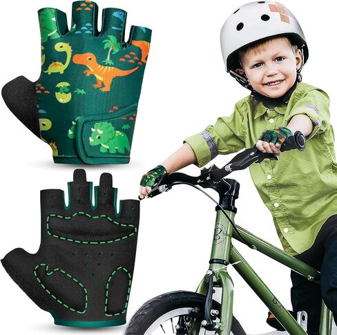 Rigwarl Kids Bike Bike Gloves for Age 2-9 ، Hloves Hloves Kids With Motective Detract in Kuwait