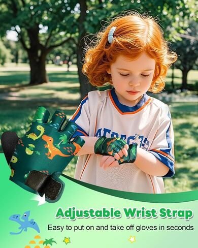Rigwarl Kids Bike Bike Gloves for Age 2-9 ، Hloves Hloves Kids With Motective Detract in Kuwait