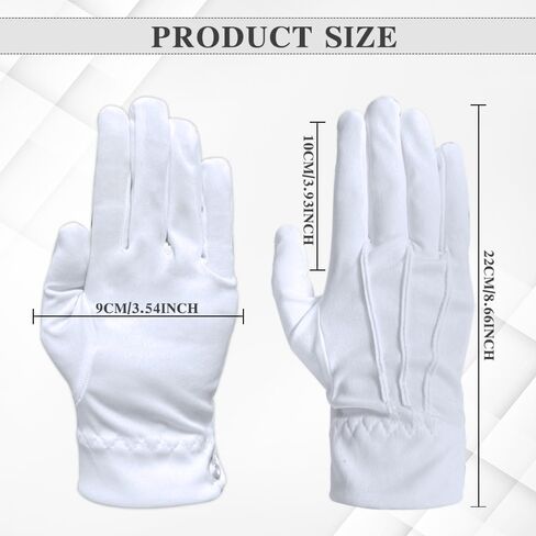 White Gloves,White Gloves Men,Mens Dress Gloves,White Costume Gloves,White Gloves Women,Cotton Gloves,Marching Band Gloves,White Cotton Gloves Women,Wedding Gloves,Moisturizing Gloves in Kuwait