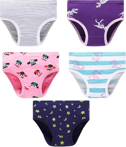 Family Feeling Girls' 100% Cotton Underwear - Comfortable & Breathable Panties for Kids in Saudi Arabia