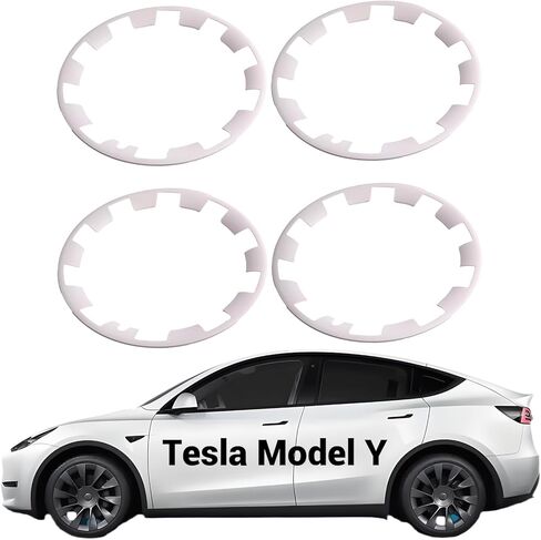 4PCS 20 Inch Model Y Tire Trim Rings, Wheel Rim Protectors, Hubcaps Rim Covers Anti-Scratch ABS Rim Guard Rim, 20" Model Y Exterior Accessories in Kuwait