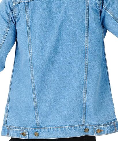 Denim Jacket Men - Casual Vintage Regular Fit Button Down Trucker Style – Mens Jean Jackets Stylish Everyday Outerwear in Kuwait