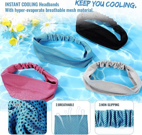 Coume 4 PCS Boading Headbands for Women Men Men Beys Rescorms Rectors Feards Sports Hair Fands for Jurn in Kuwait