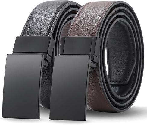 Kajeer Boy Belts for Kid Reversible,Durable PU Metal Buckle Leather Belt Toddler Youth Belt for School Uniform Casual in Kuwait