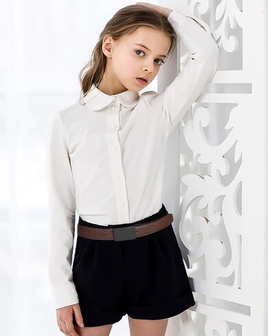 Kajeer Boy Belts for Kid Reversible,Durable PU Metal Buckle Leather Belt Toddler Youth Belt for School Uniform Casual in Kuwait
