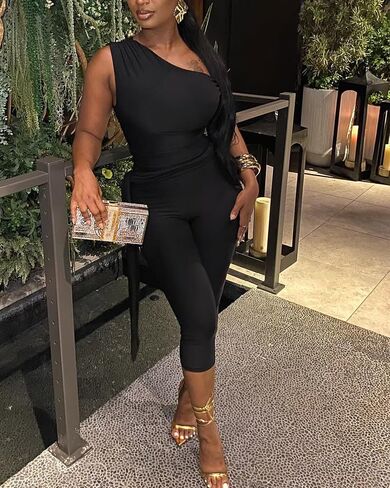 CXXQ Sexy 2 Piece Outfits Off Shoulder Self Tie Crop Tops and Capri Legging Set Tracksuits Clubwear in Kuwait