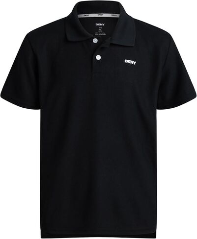 DKNY Boys Polo Shirt - Performance Golf Polo with Moisture Wicking Fabric, Short Sleeve Boys Golf Shirts (Sizes: 8-20) in Saudi Arabia