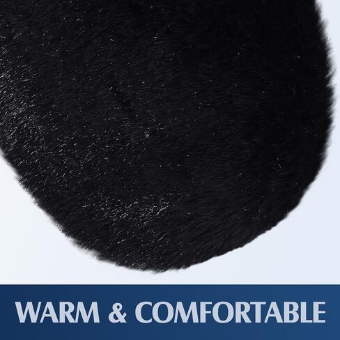 SATINIOR 2 Pairs Bandless Earmuffs Ear Warmers Winter Ear Covers Earcaps for Outdoors, M in Kuwait