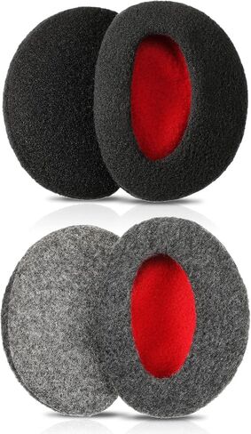 SATINIOR 2 Pairs Bandless Earmuffs Ear Warmers Winter Ear Covers Earcaps for Outdoors, M in Kuwait