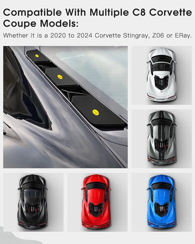 C8 Corvette Dry Bay Vent Blocks 7 قطع - يمنع المياه المفرطة من دخول حجرة المحرك عند غسل السيارة - تحسين تجربة غسيل السيارات - C8 Corvette Accessories in Saudi Arabia