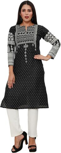 Maple Clothing Indian Kurtis for Women Long Silk Kurta India Tunic Tops in Kuwait