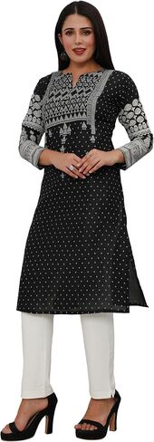 Maple Clothing Indian Kurtis for Women Long Silk Kurta India Tunic Tops in Kuwait
