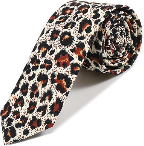 Mens Floral Tie | Cotton Printed Skinny Necktie for Wedding | Spring & Summer in Kuwait