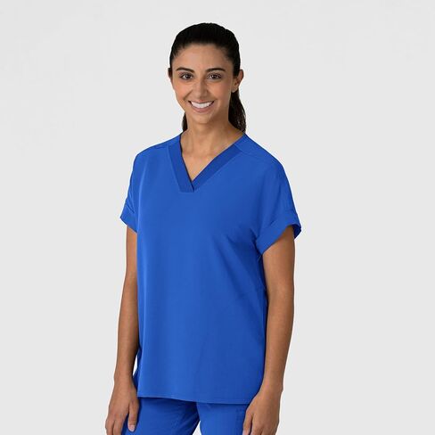 WonderWink Women's Drop Shoulder Boxy Scrub Top in Kuwait