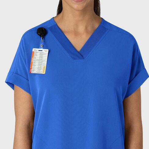 WonderWink Women's Drop Shoulder Boxy Scrub Top in Kuwait
