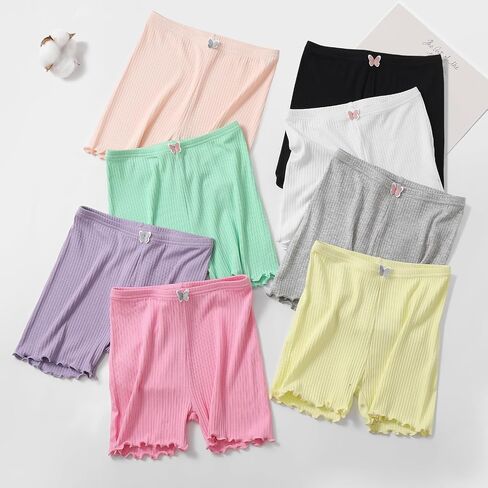 8 Pack Girls Shorts Toddler Biker Shorts Girl Under Dress Shorts Cartwheel Shorts Kids Safety Shorts in Saudi Arabia