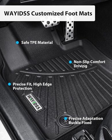 Floor Mats&Trunk Mat for Honda Odyssey 2018-2023 2024, 3 Rows Full Set with Cargo Liner,TPE All Weather Protection Car Floor Liners Accessory Custom Fit for Honda Odyssey-Black in Saudi Arabia