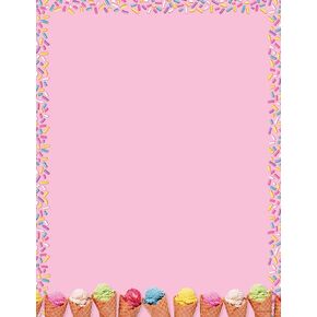 Great Papers! Scoops Ice Cream Letterhead, 8.5" x 11", 80 count