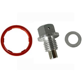 Engine Oil Level Sensor Gasket O-Ring & Magnetic Oil Drain Plug Kit Compatible with for BMW E31 E39 E46 E52 E65 323i Z4 Z8 3/5/7 Series