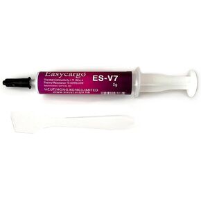 Easycargo 11W/m-K Thermal Paste Kit, High Performance Carbon Thermal Compound for Cooler Heatsink Interface CPU GPU (5 Gram)