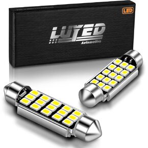 LUYED 2 X 360 Lumens Super Bright 2835 15-EX Chipsets 569 578 211-2 212-2 LED Bulbs Used For Dome light,Xenon White